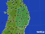 岩手県のアメダス実況(日照時間)(2015年06月14日)