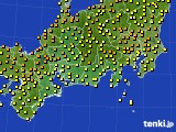 東海地方のアメダス実況(気温)(2015年06月14日)