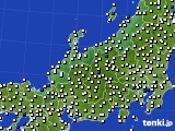 北陸地方のアメダス実況(風向・風速)(2015年06月14日)