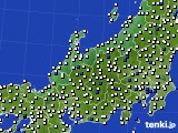 2015年06月15日の北陸地方のアメダス(風向・風速)