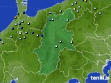 長野県のアメダス実況(降水量)(2015年06月16日)
