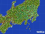 関東・甲信地方のアメダス実況(気温)(2015年06月17日)