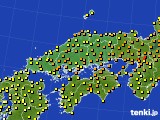 中国地方のアメダス実況(気温)(2015年06月17日)