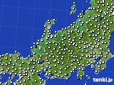 2015年06月17日の北陸地方のアメダス(風向・風速)