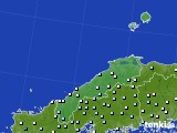 島根県のアメダス実況(降水量)(2015年06月18日)
