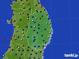 岩手県のアメダス実況(日照時間)(2015年06月18日)