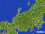 北陸地方のアメダス実況(気温)(2015年06月18日)