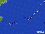 沖縄地方のアメダス実況(風向・風速)(2015年06月18日)