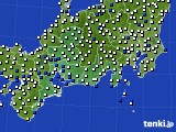 東海地方のアメダス実況(風向・風速)(2015年06月18日)