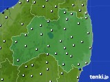 福島県のアメダス実況(風向・風速)(2015年06月19日)