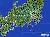 関東・甲信地方のアメダス実況(日照時間)(2015年06月20日)