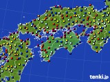 四国地方のアメダス実況(日照時間)(2015年06月21日)