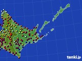 2015年06月21日の道東のアメダス(日照時間)