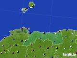 2015年06月21日の鳥取県のアメダス(日照時間)