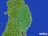 岩手県のアメダス実況(風向・風速)(2015年06月21日)