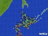 2015年06月22日の北海道地方のアメダス(日照時間)