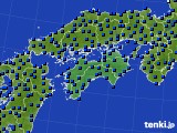 四国地方のアメダス実況(日照時間)(2015年06月22日)