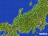 北陸地方のアメダス実況(気温)(2015年06月22日)