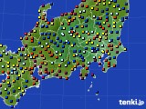 関東・甲信地方のアメダス実況(日照時間)(2015年06月23日)