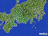 東海地方のアメダス実況(風向・風速)(2015年06月23日)