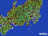 関東・甲信地方のアメダス実況(日照時間)(2015年06月24日)