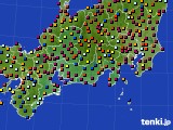 2015年06月24日の東海地方のアメダス(日照時間)