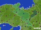 京都府のアメダス実況(日照時間)(2015年06月24日)
