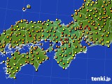 近畿地方のアメダス実況(気温)(2015年06月24日)