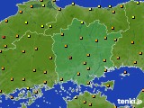 2015年06月24日の岡山県のアメダス(気温)