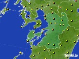 熊本県のアメダス実況(気温)(2015年06月24日)