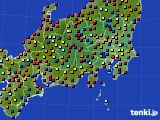関東・甲信地方のアメダス実況(日照時間)(2015年06月25日)