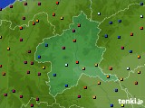 群馬県のアメダス実況(日照時間)(2015年06月25日)