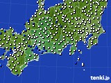 2015年06月26日の東海地方のアメダス(風向・風速)