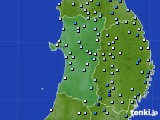 秋田県のアメダス実況(降水量)(2015年06月27日)