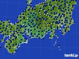 2015年06月27日の東海地方のアメダス(日照時間)