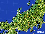 北陸地方のアメダス実況(気温)(2015年06月27日)