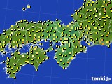 近畿地方のアメダス実況(気温)(2015年06月27日)