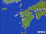 九州地方のアメダス実況(気温)(2015年06月27日)