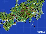 2015年06月28日の東海地方のアメダス(日照時間)