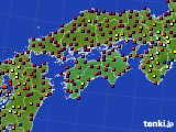 四国地方のアメダス実況(日照時間)(2015年06月29日)