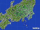 関東・甲信地方のアメダス実況(風向・風速)(2015年06月29日)