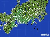 2015年07月01日の東海地方のアメダス(風向・風速)