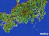 2015年07月02日の東海地方のアメダス(日照時間)
