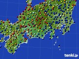 2015年07月02日の東海地方のアメダス(日照時間)