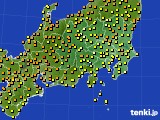 2015年07月02日の関東・甲信地方のアメダス(気温)