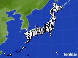 2015年07月02日のアメダス(風向・風速)