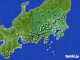 関東・甲信地方のアメダス実況(降水量)(2015年07月03日)