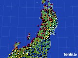 2015年07月03日の東北地方のアメダス(日照時間)