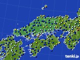 中国地方のアメダス実況(日照時間)(2015年07月03日)