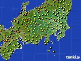 関東・甲信地方のアメダス実況(気温)(2015年07月03日)